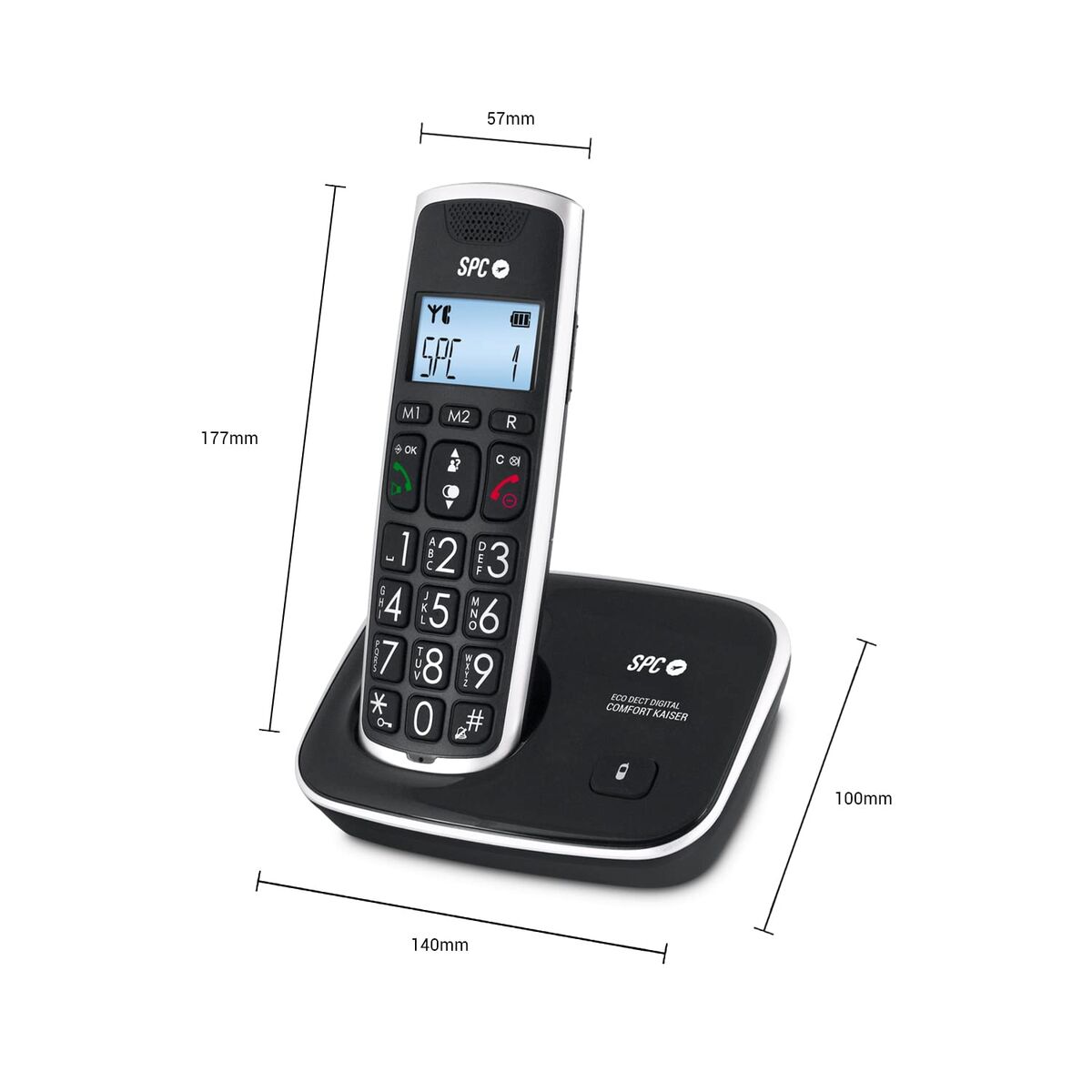 Telefon fără Fir SPC Gramo Albastru Negru
