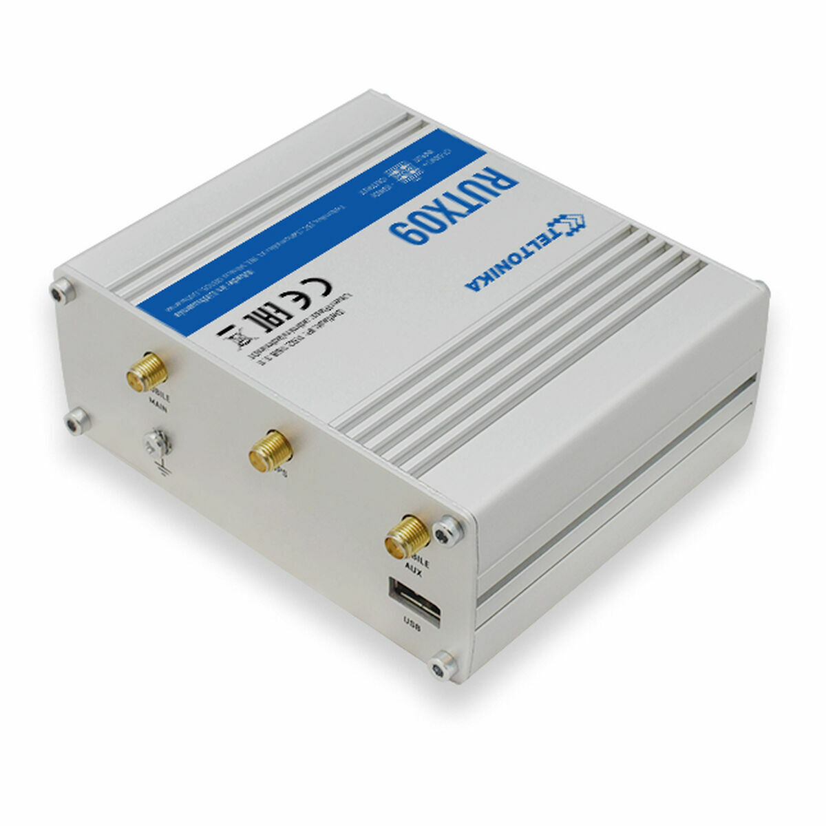 Router Teltonika RUTX09 Alb Aluminiu USB 2.0 RJ45 Ethernet LAN USB x 3 USB x 1 Wi-Fi