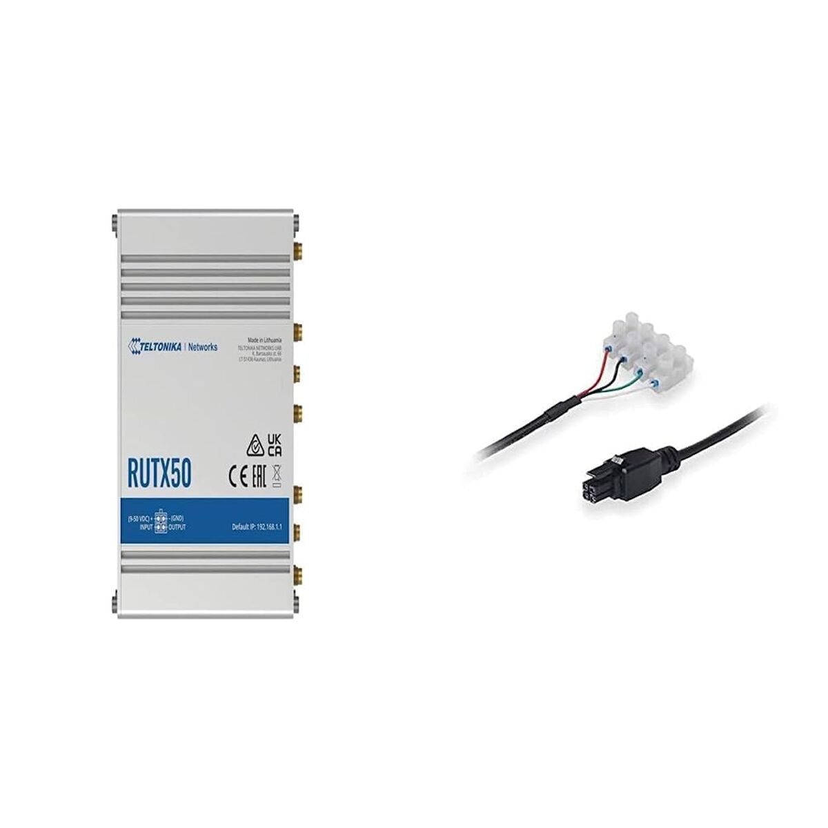 Router Teltonika RUTX50 Negru Oțel USB USB 2.0 RJ45 Ethernet LAN Wi-Fi 5 GHz