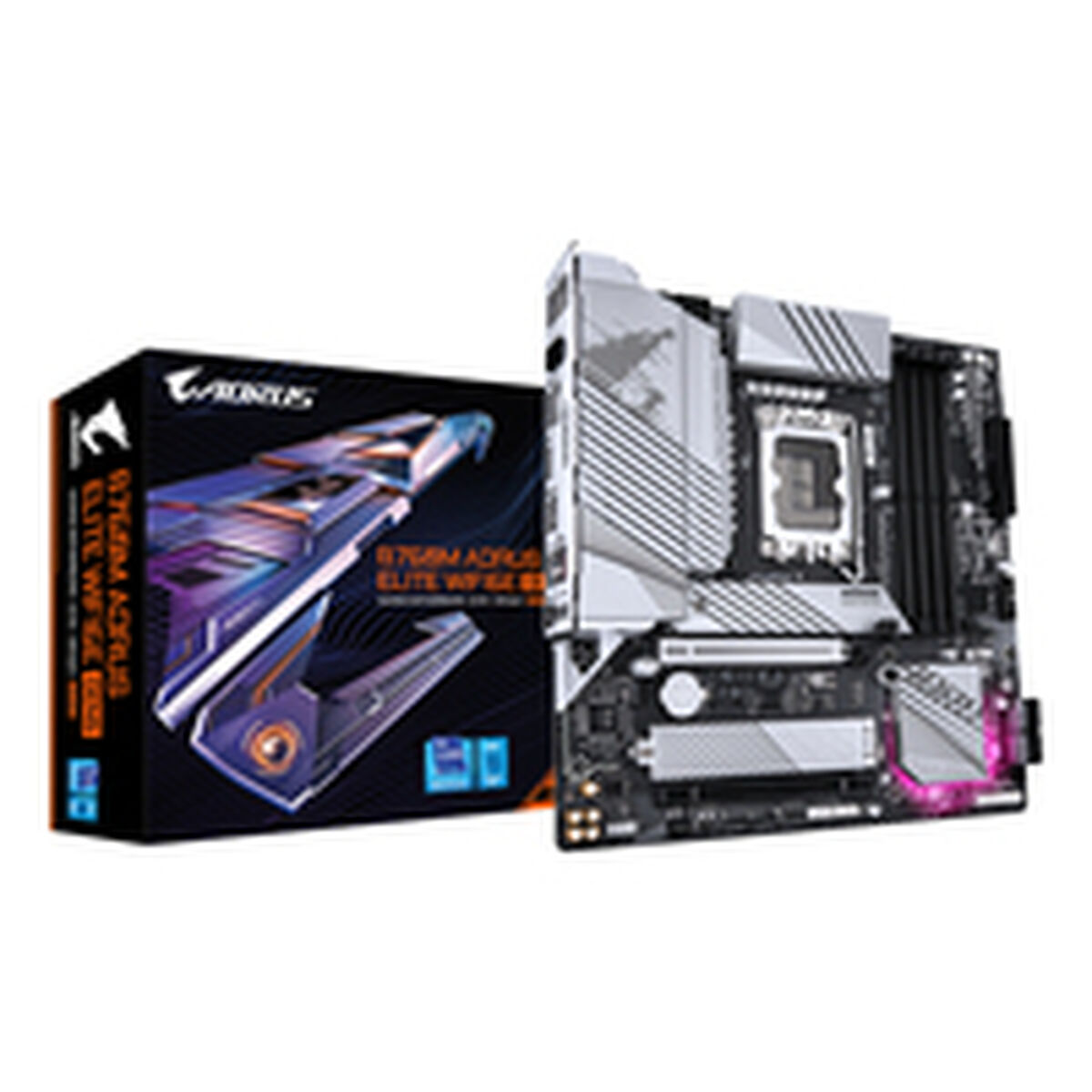 Placă de Bază Gigabyte B760M AORUS ELITE WIFI6E GEN5 LGA 1700