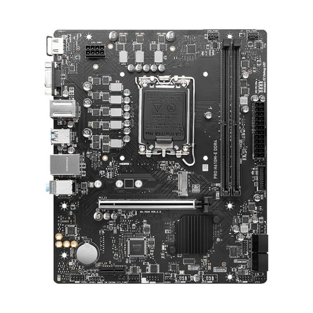 Placă de Bază MSI PRO H610M-E DDR4 H610 LGA 1700 DDR4 mATX