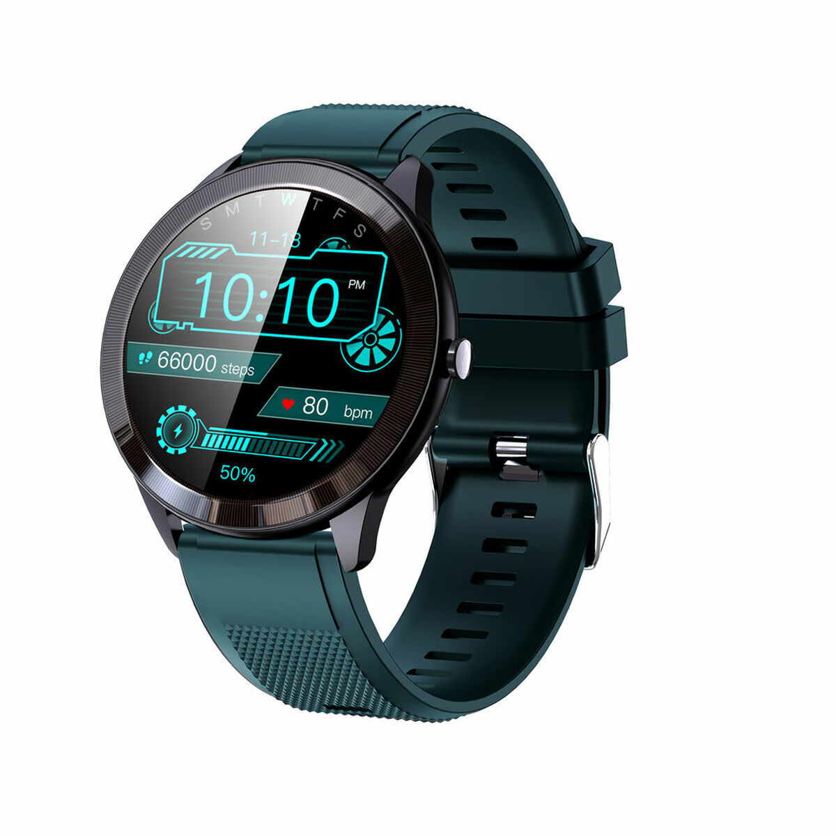 Smartwatch LEOTEC LESW32V Negru Verde 1,28" 200 mAh