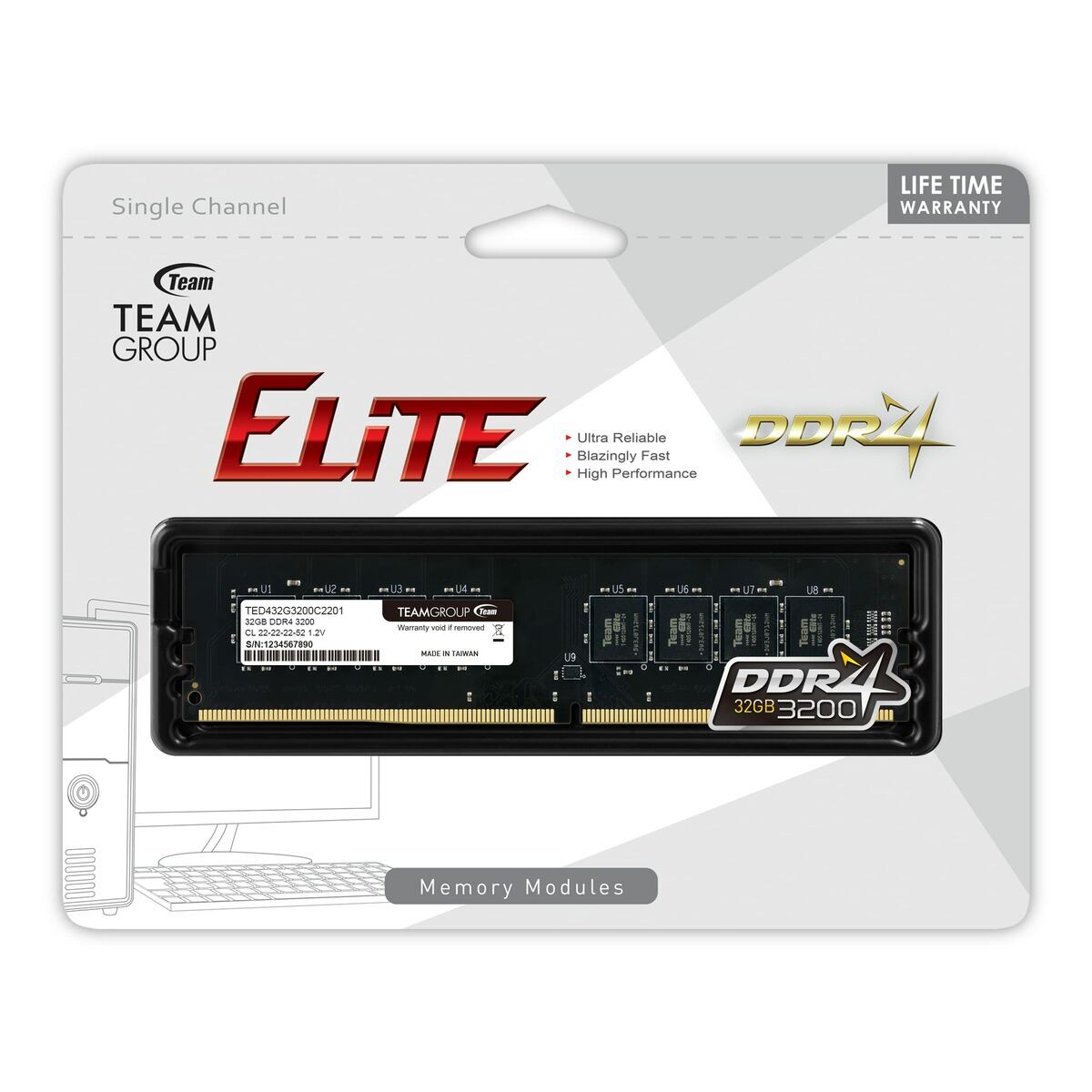 Memorie RAM Team Group TED432G3200C2201 32 GB DDR4 3200 MHz CL22