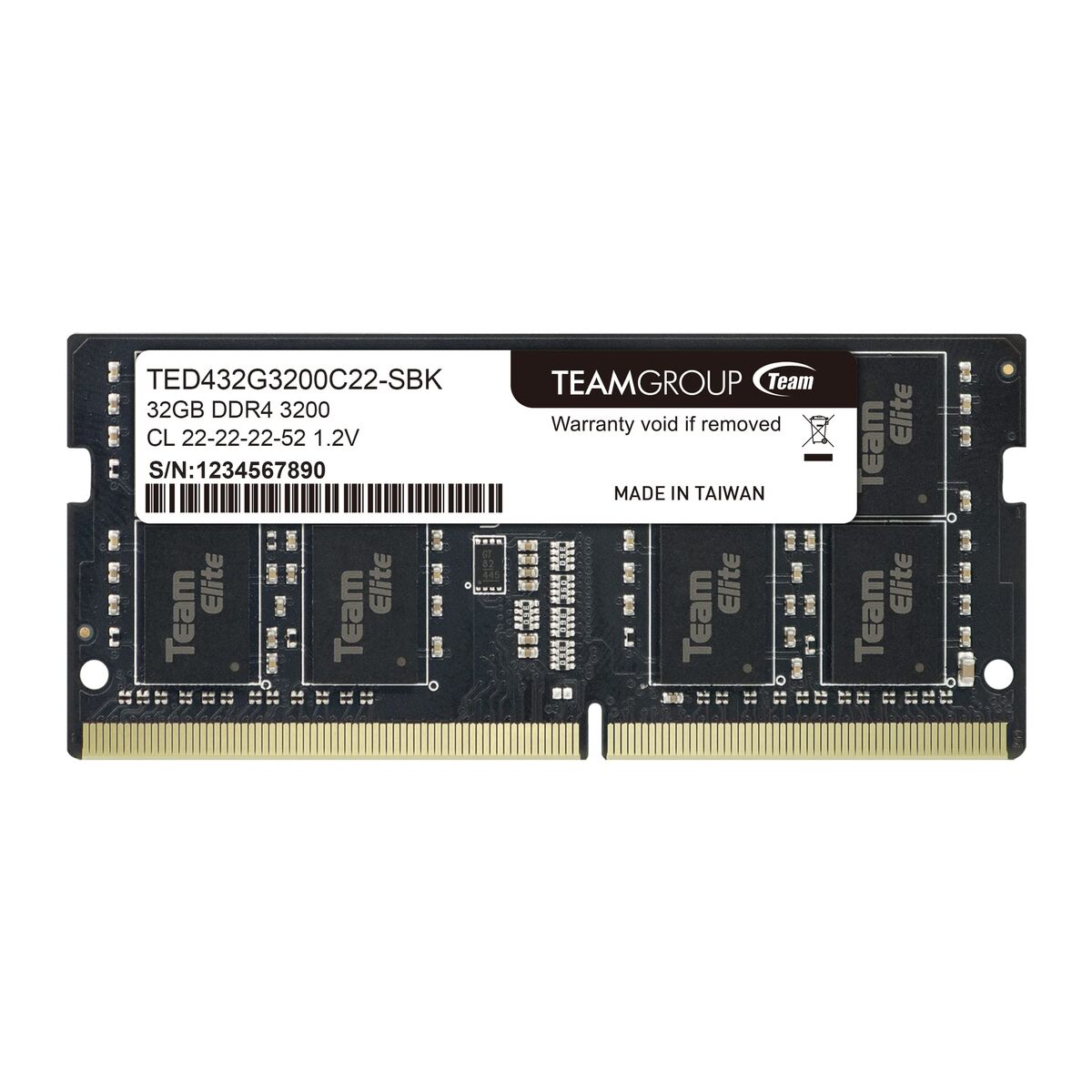Memorie RAM Team Group ELITE TED432G3200C22-S01 32 GB DDR4 3200 MHz CL22