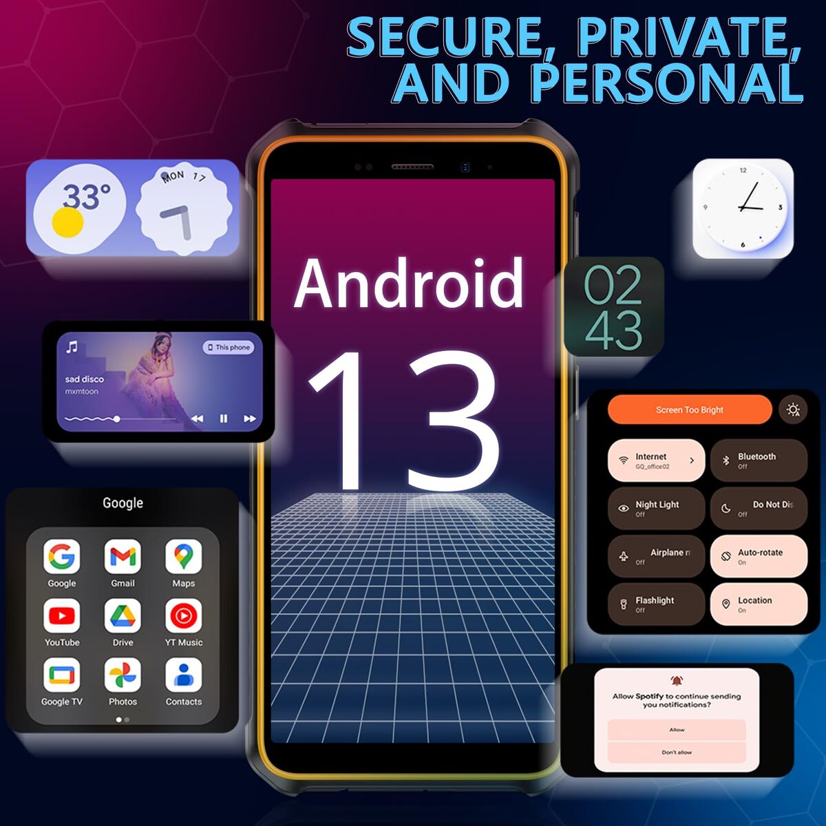 Smartphone Ulefone ARMOR 33 12 GB RAM 512 GB Negru