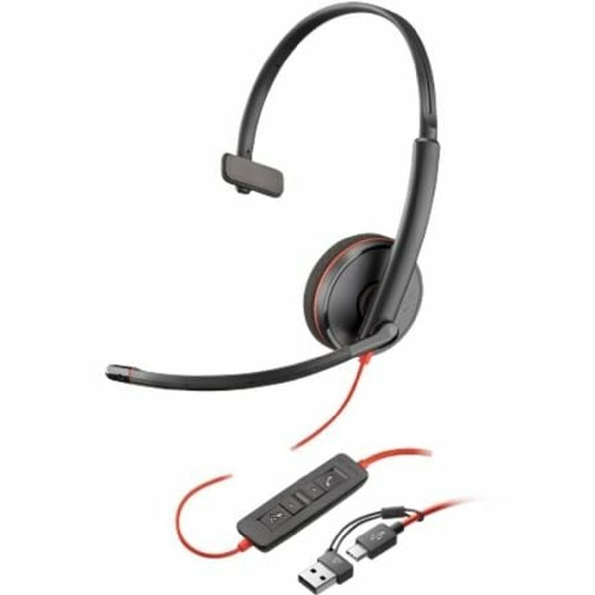 Căști cu Microfon Poly 8X214A6 Negru