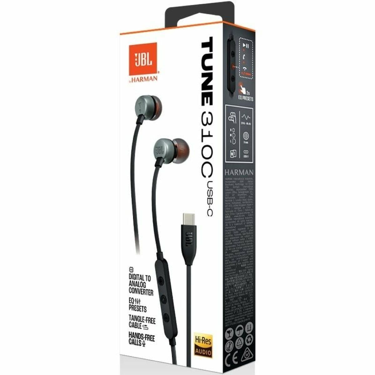Căști cu Microfon JBL Tune 310C Negru