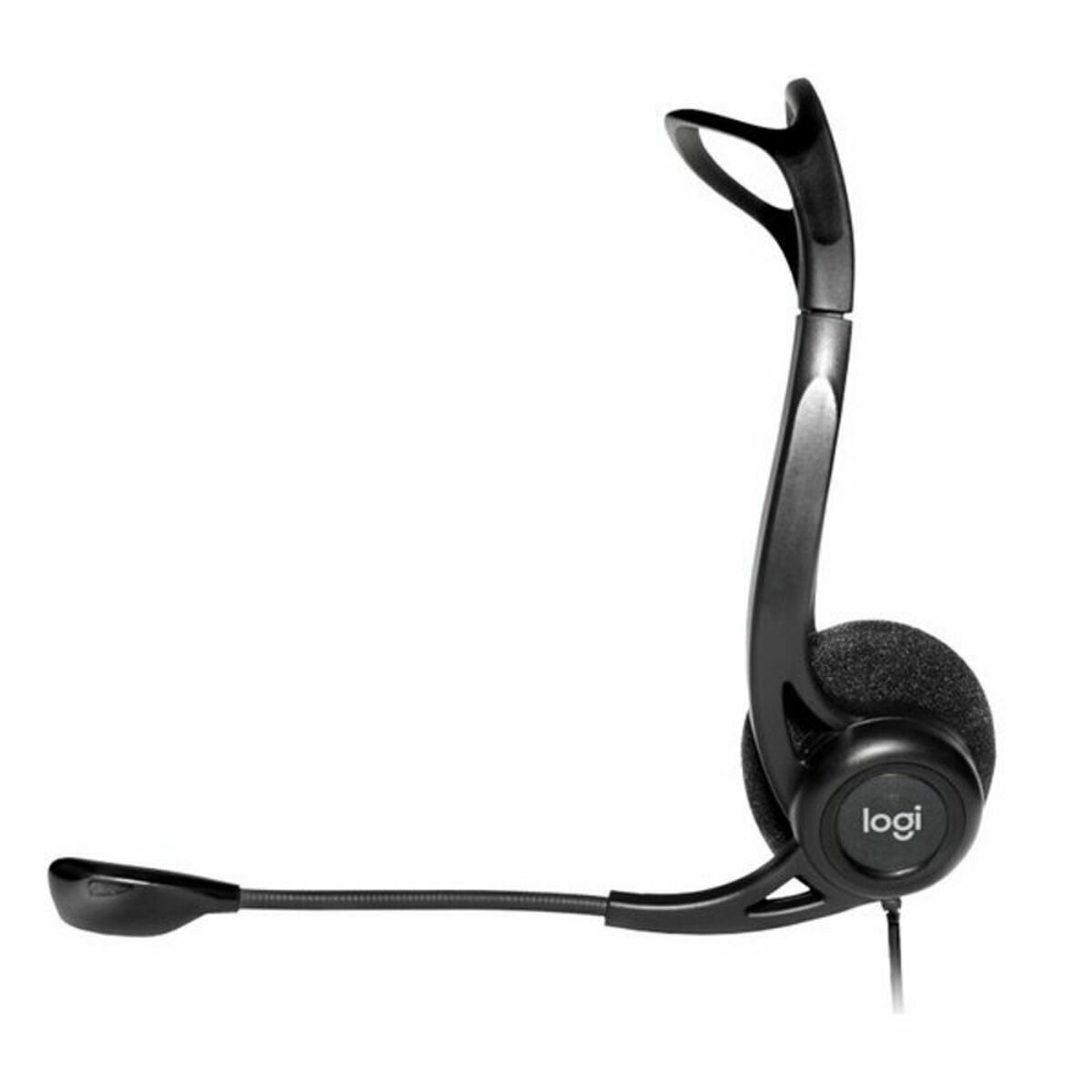 Căști cu Diademă Logitech 960 Negru
