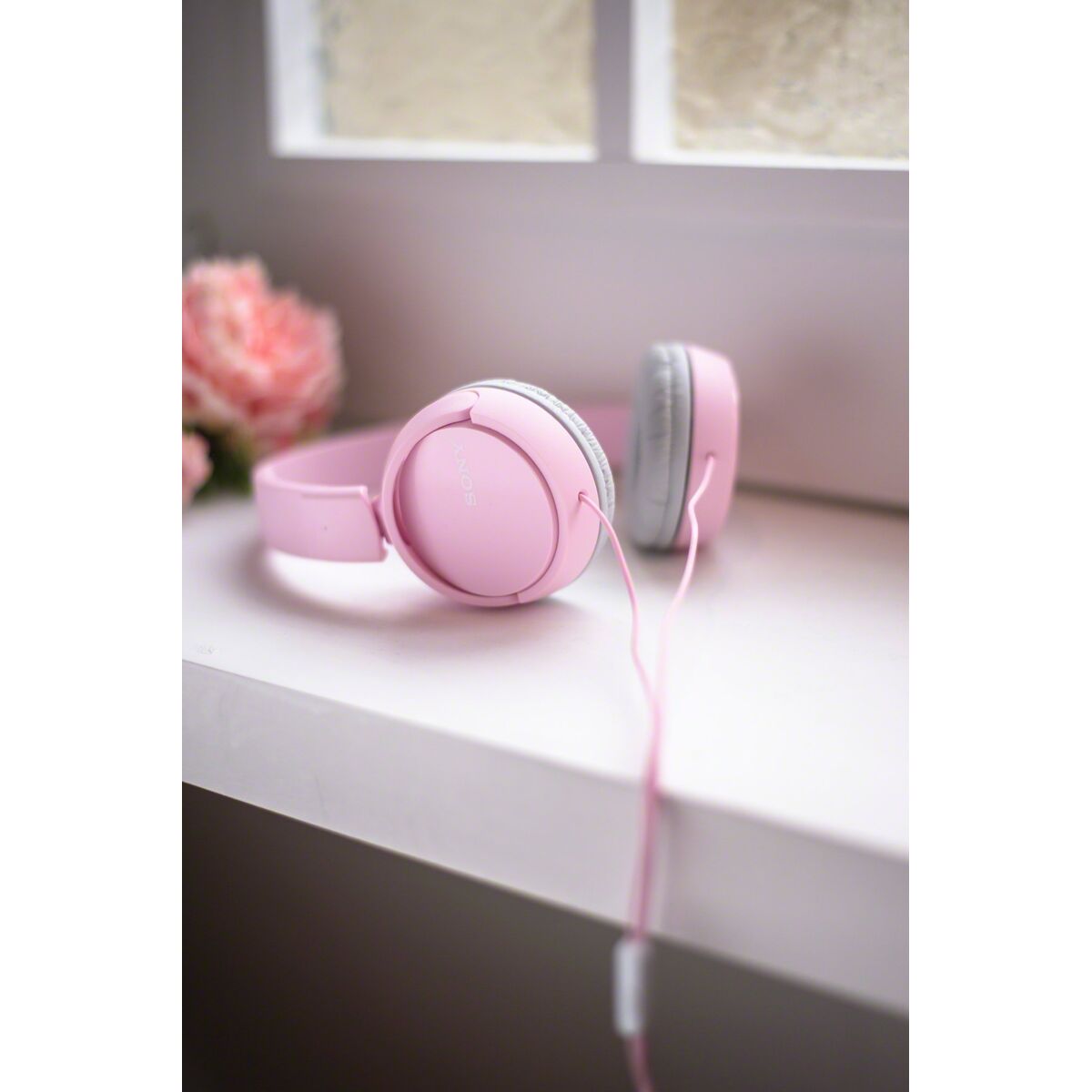 Căști cu Diademă Sony MDR-ZX110AP Negru Roz