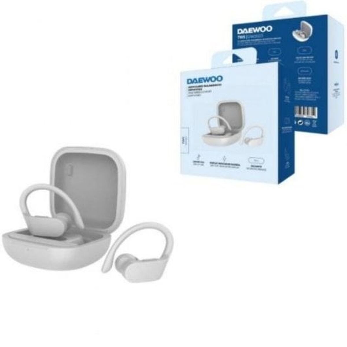 Căști Bluetooth Sportive Daewoo Alb