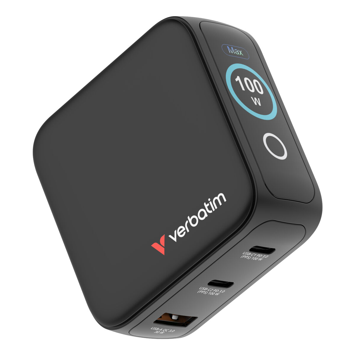 Încărcător de Perete Verbatim Mini GaN Charger Alb 100 W