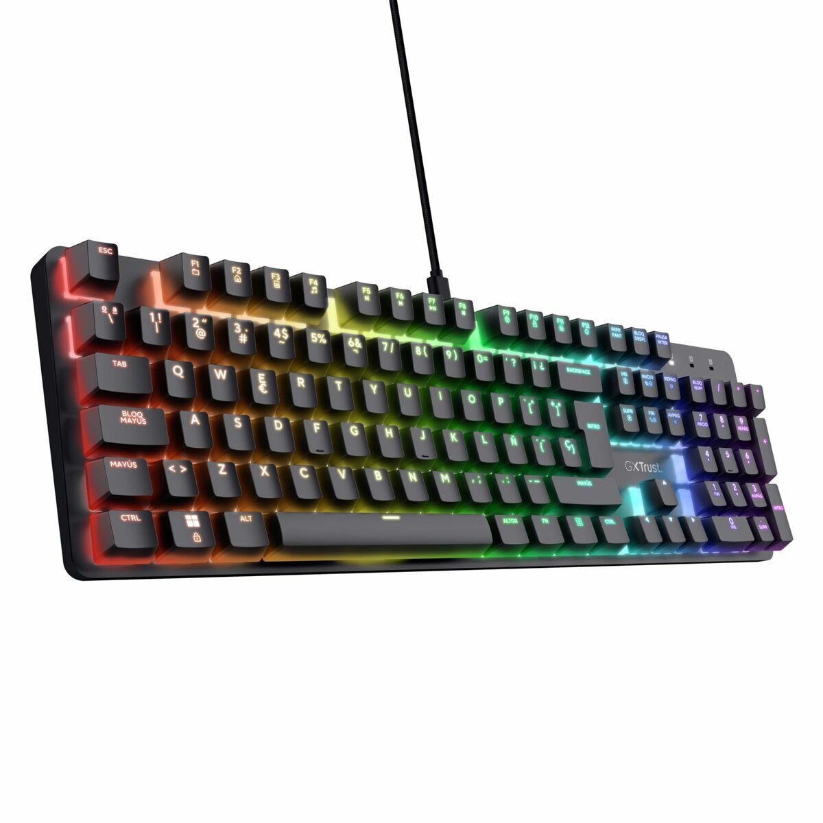 Tastatură Gaming Trust 25682 Negru Qwerty Spaniolă