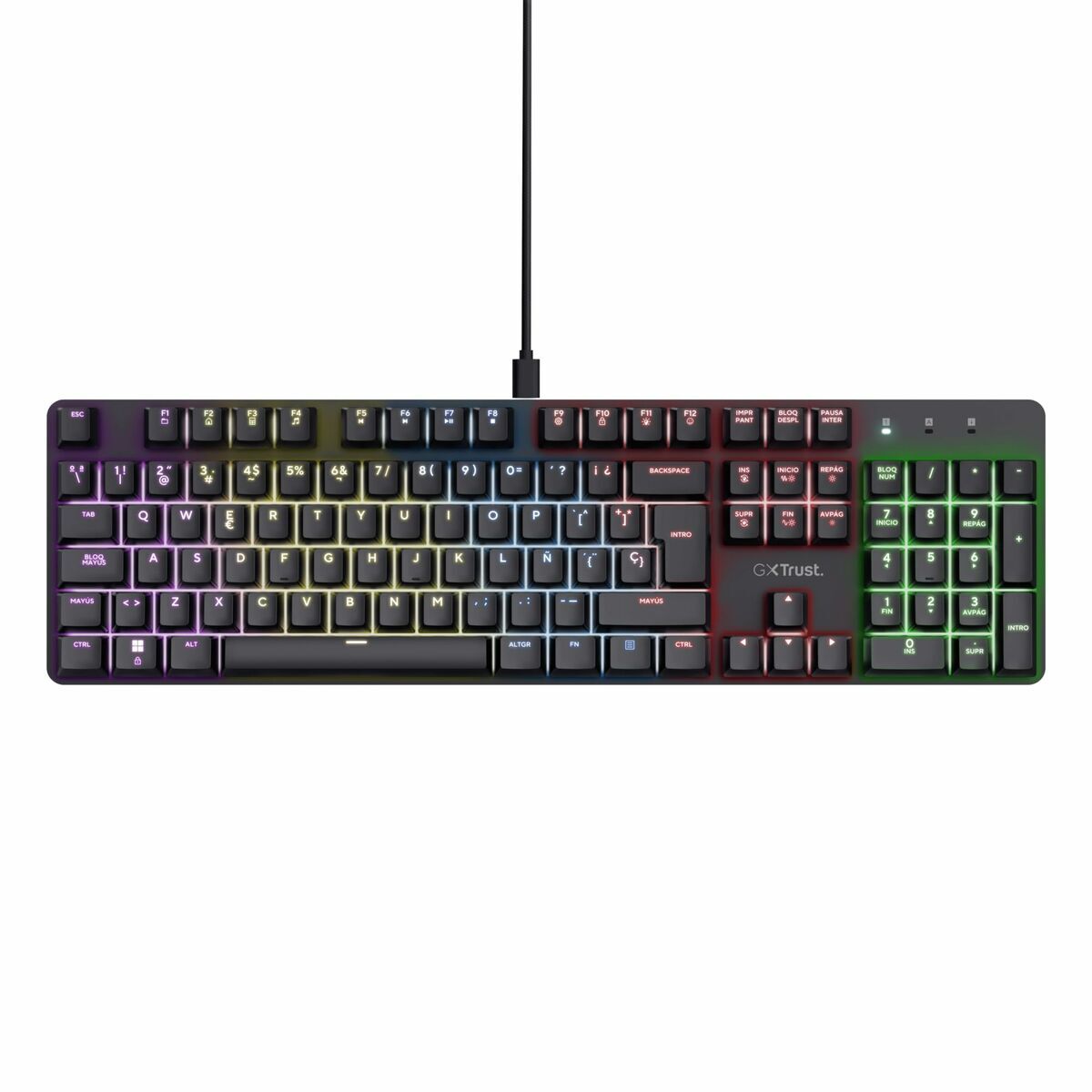 Tastatură Gaming Trust 25682 Negru Qwerty Spaniolă