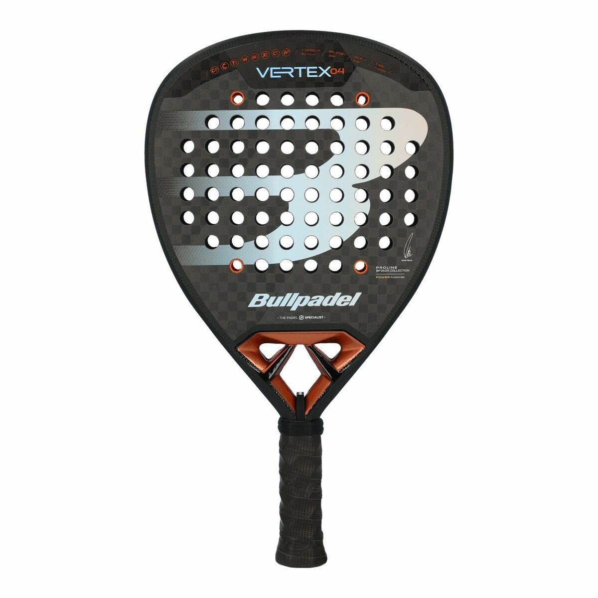 Paletă de Padel Bullpadel Vertex 04 25 Negru Fibră de carbon