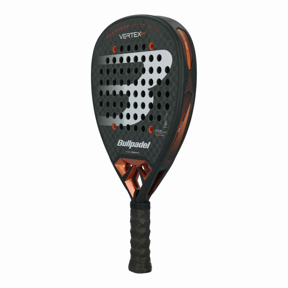 Paletă de Padel Bullpadel Vertex 04 25 Negru Fibră de carbon