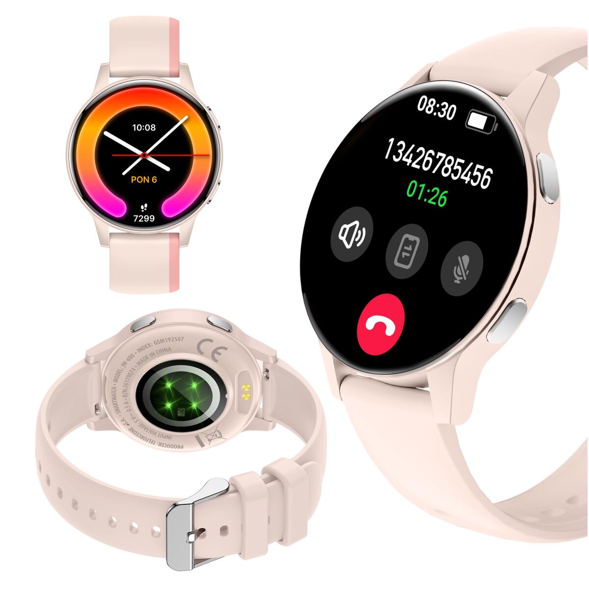 Smartwatch Forever GSM192507 Roz 1,28"
