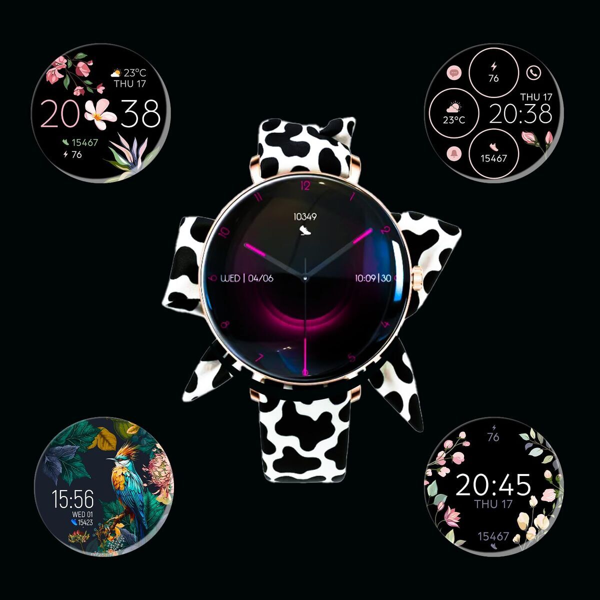Smartwatch Forever GSM193533 Aur roz 1,43"