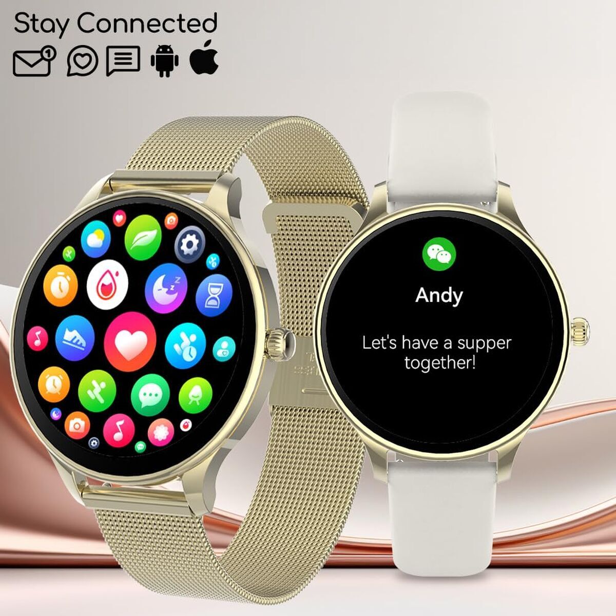Smartwatch Forever GSM180306 Aur roz