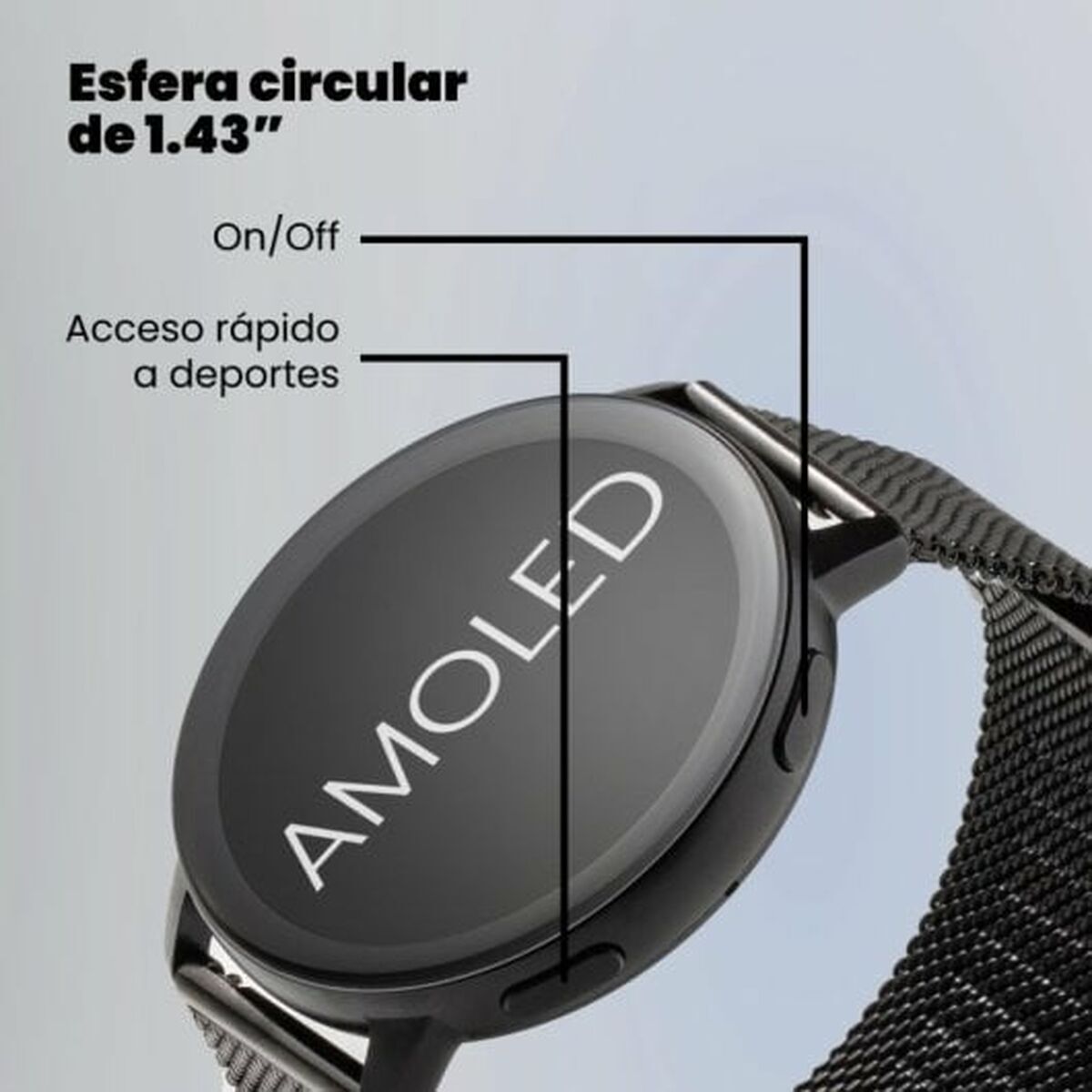 Smartwatch SPC 9652N Negru Gri 1,43"