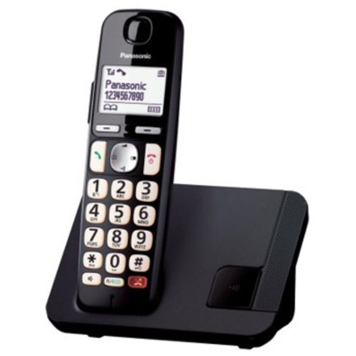 Telefon fără Fir Panasonic KXTGE250SPB Alb Negru