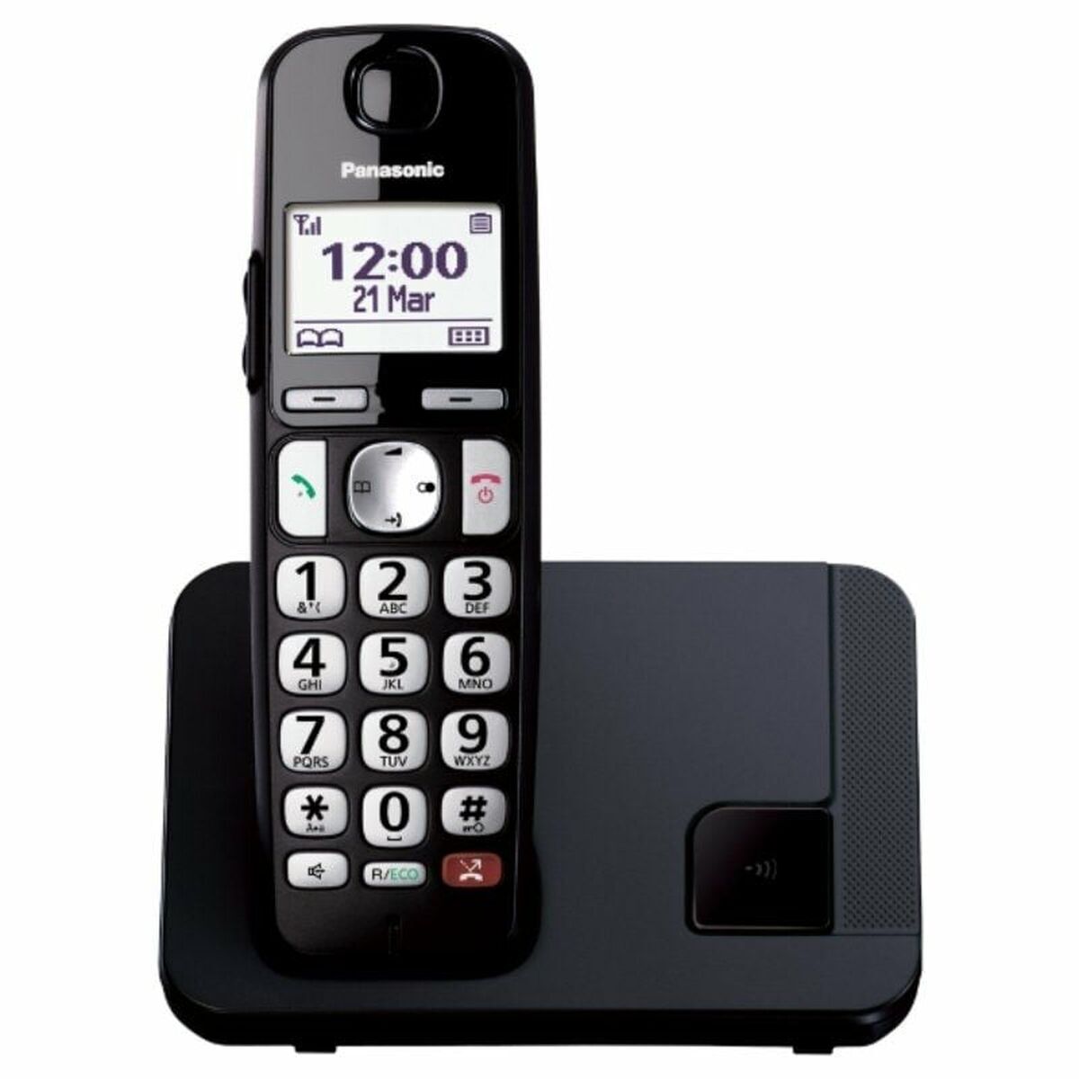 Telefon fără Fir Panasonic KXTGE250SPB Alb Negru