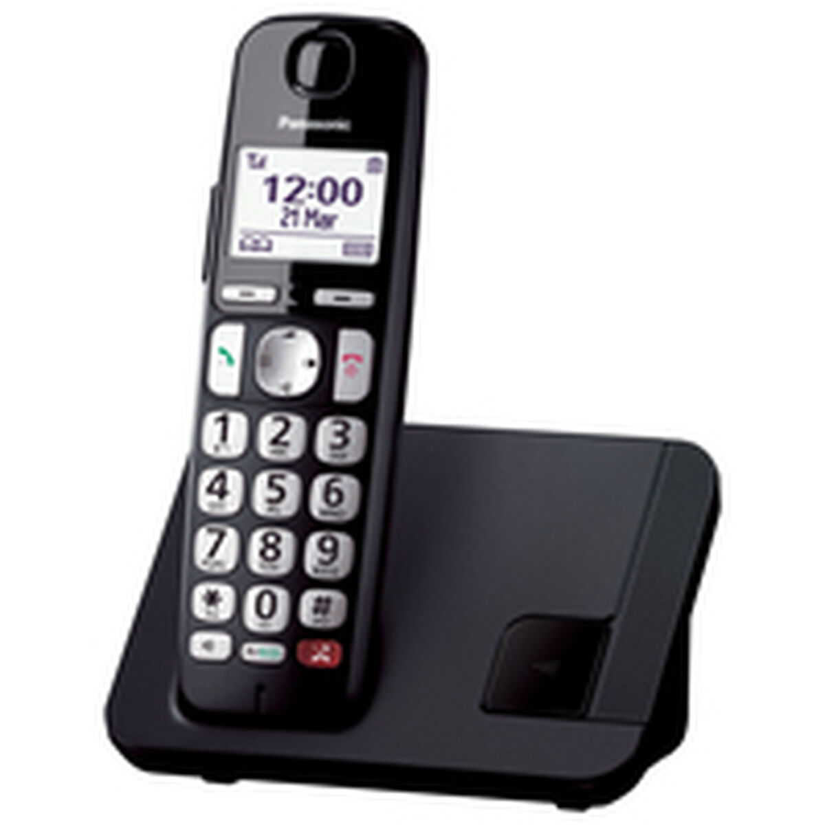 Telefon fără Fir Panasonic KXTGE250SPB Alb Negru