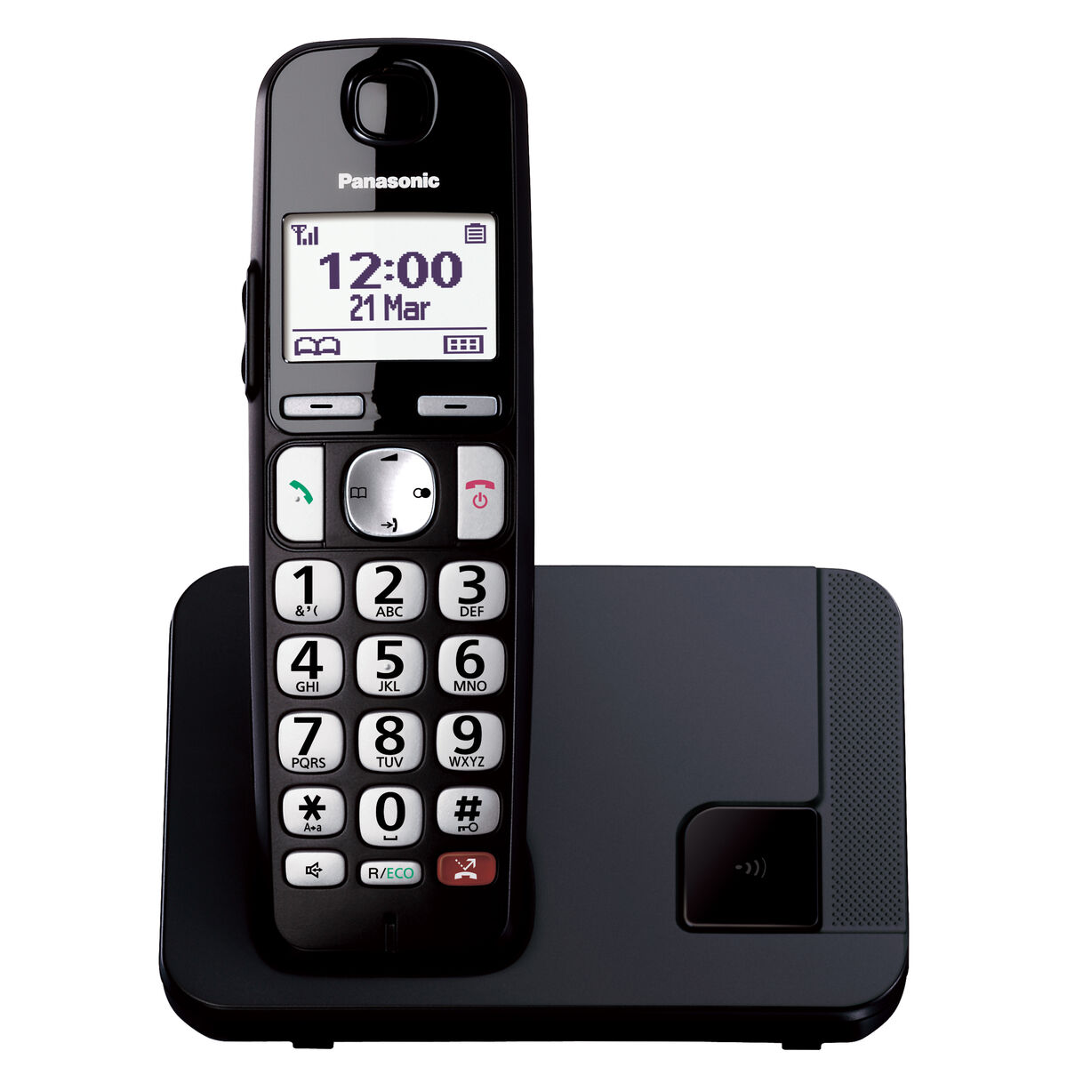 Telefon fără Fir Panasonic KXTGE250SPB Alb Negru