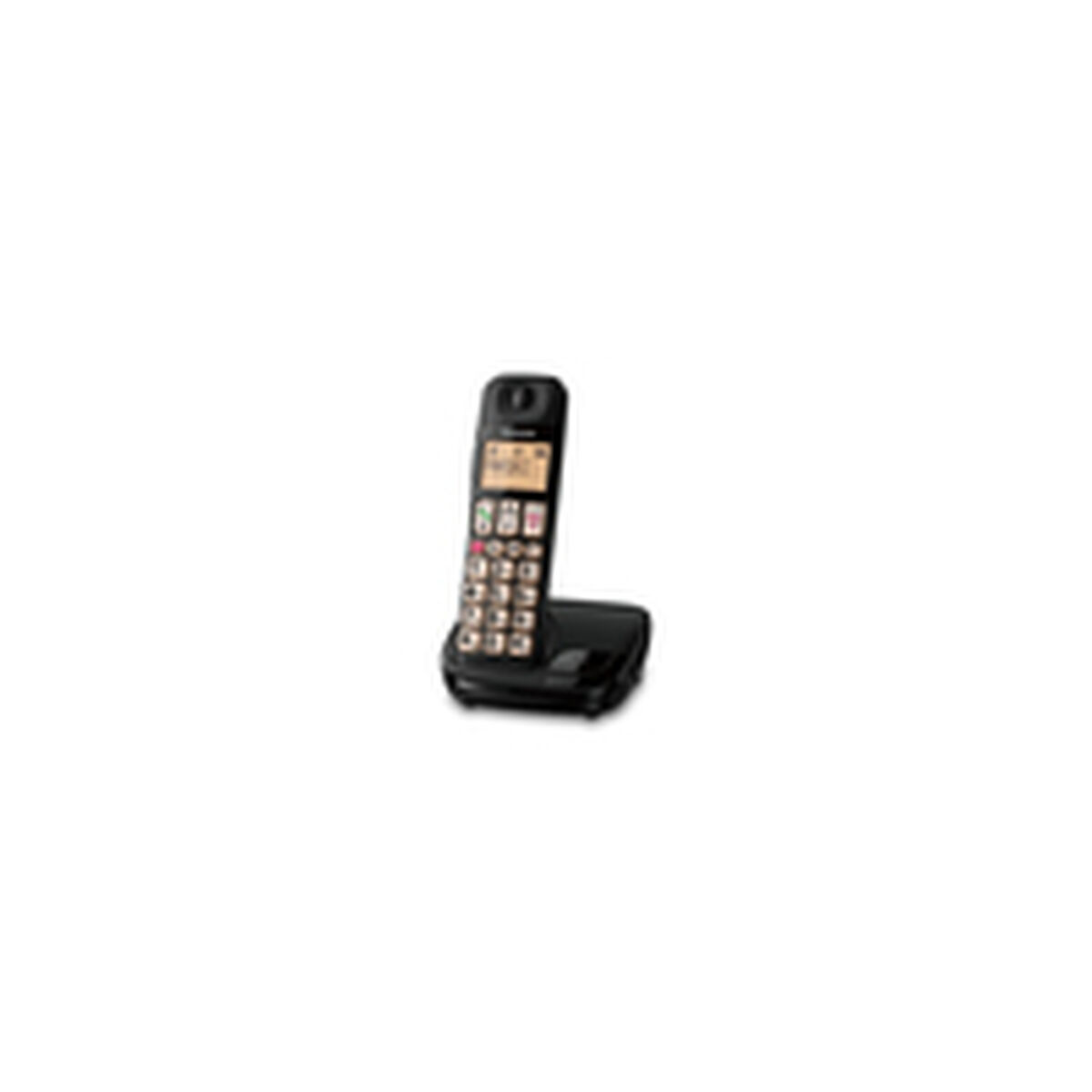 Telefon fără Fir Panasonic KX-TGE310SPB Negru Chihlimbar