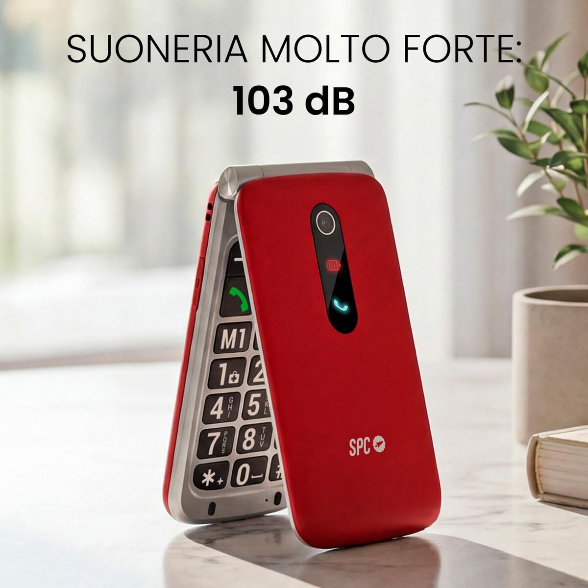 Telefon Mobil pentru Persoane Vârstnice SPC 2339R Roșu 128 GB