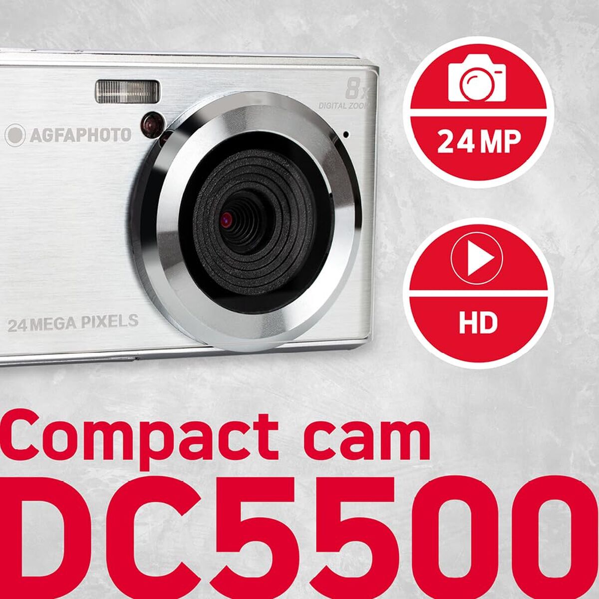 Aparat foto digital pentru copii Agfa DC5500SL Argintiu