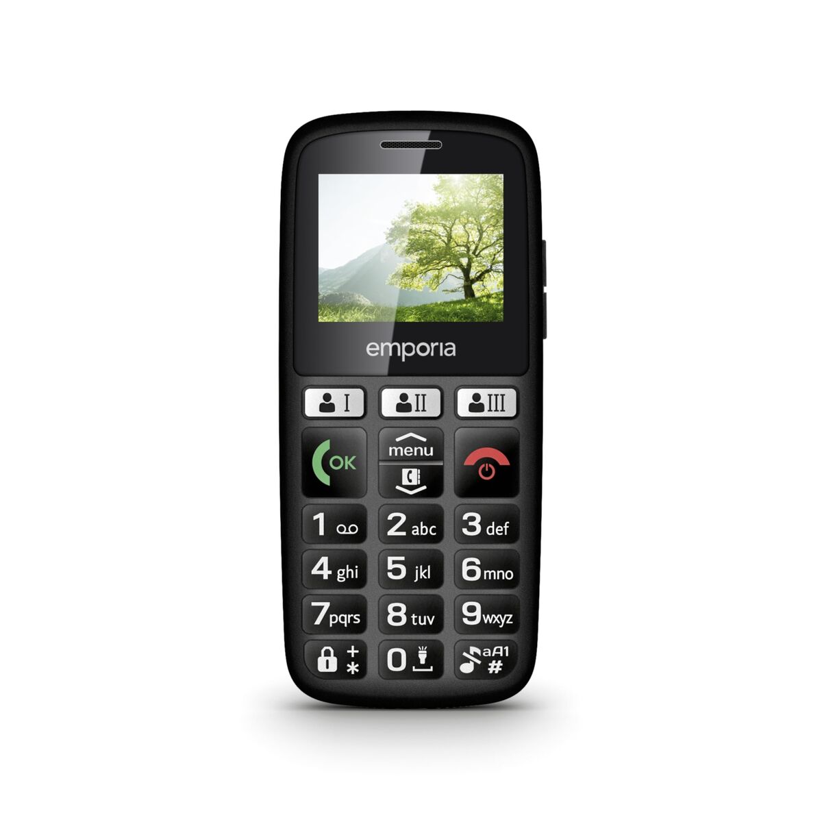 Telefon Mobil pentru Persoane Vârstnice emporia HAPPY E30.v3 Negru