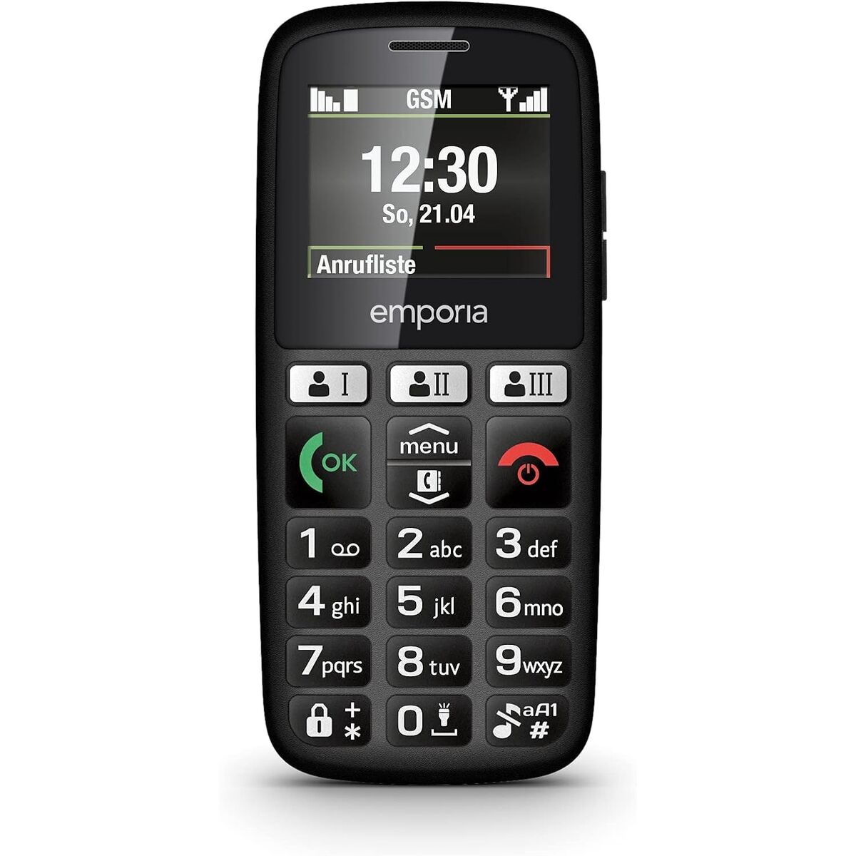 Telefon Mobil pentru Persoane Vârstnice emporia HAPPY E30.v3 Negru