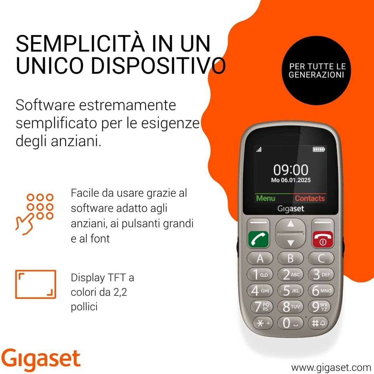 Smartphone Gigaset GL395 Alb Gri 32 GB RAM