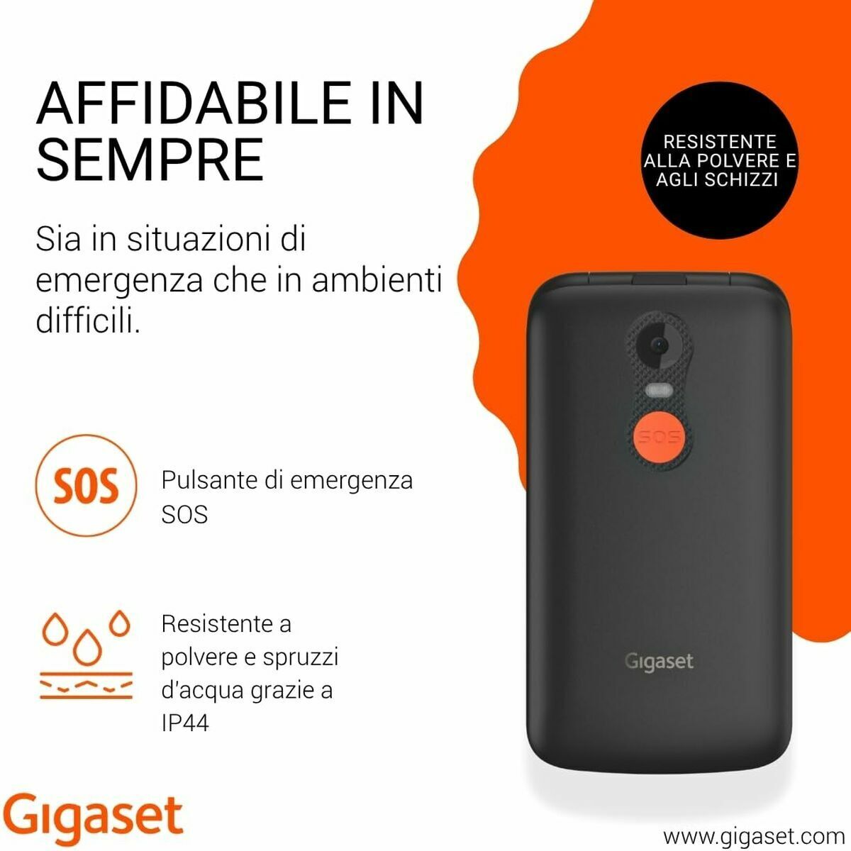 Smartphone Gigaset GL595 Negru 2,8"