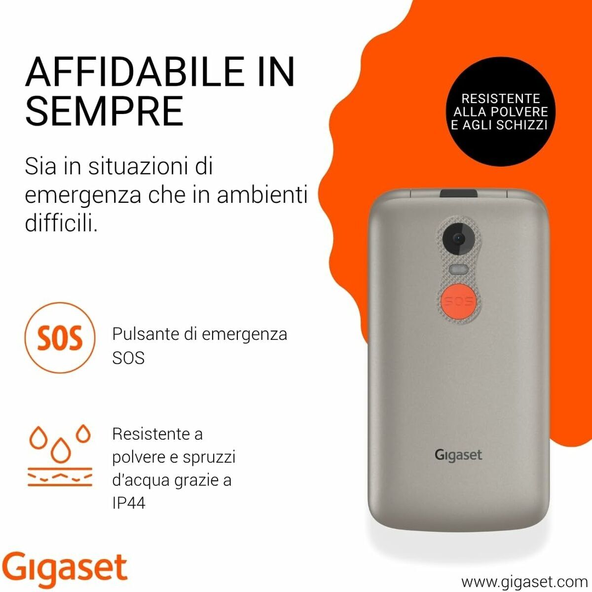 Smartphone Gigaset GL595 Gri 2,8"