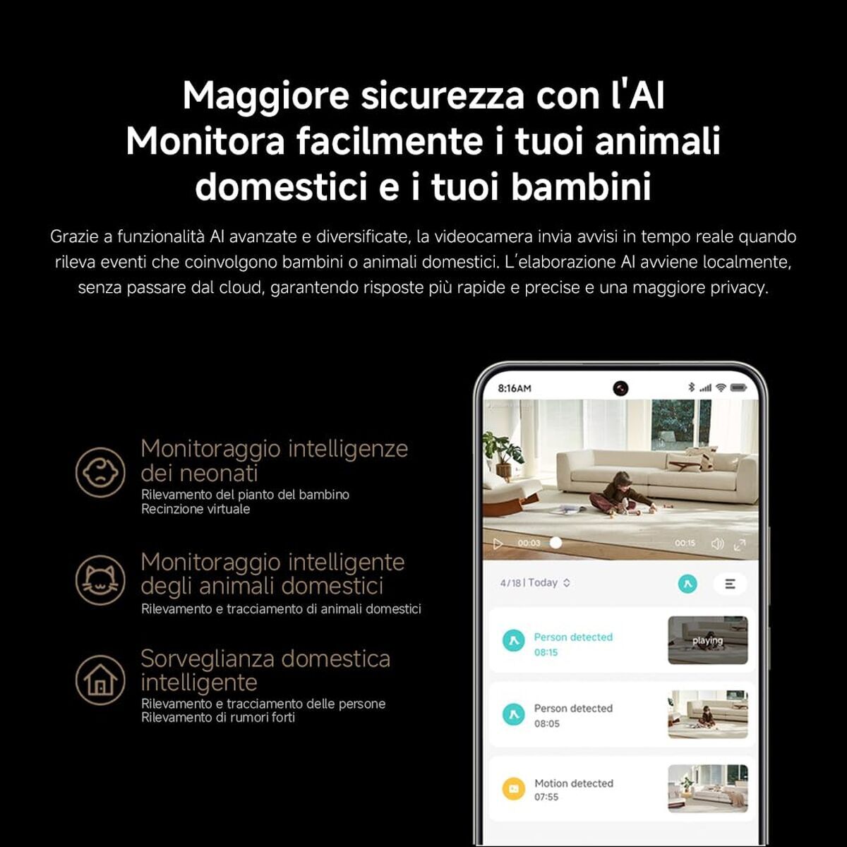 Cameră Video de Supraveghere Xiaomi C701 Full HD