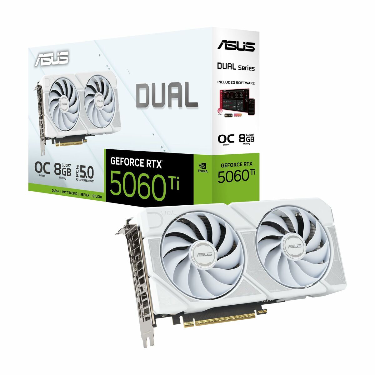 Placă Grafică Asus OC White Edition 90YV0MP5-M0NA00 geforce rtx 5060 ti 8 GB GDDR7
