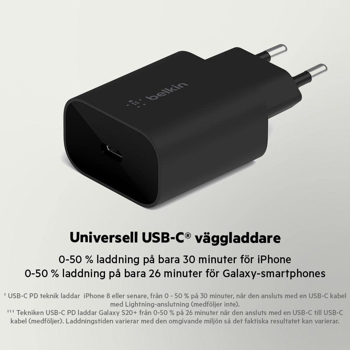 Încărcător de Perete Belkin WCA004vfBK 25 W Negru