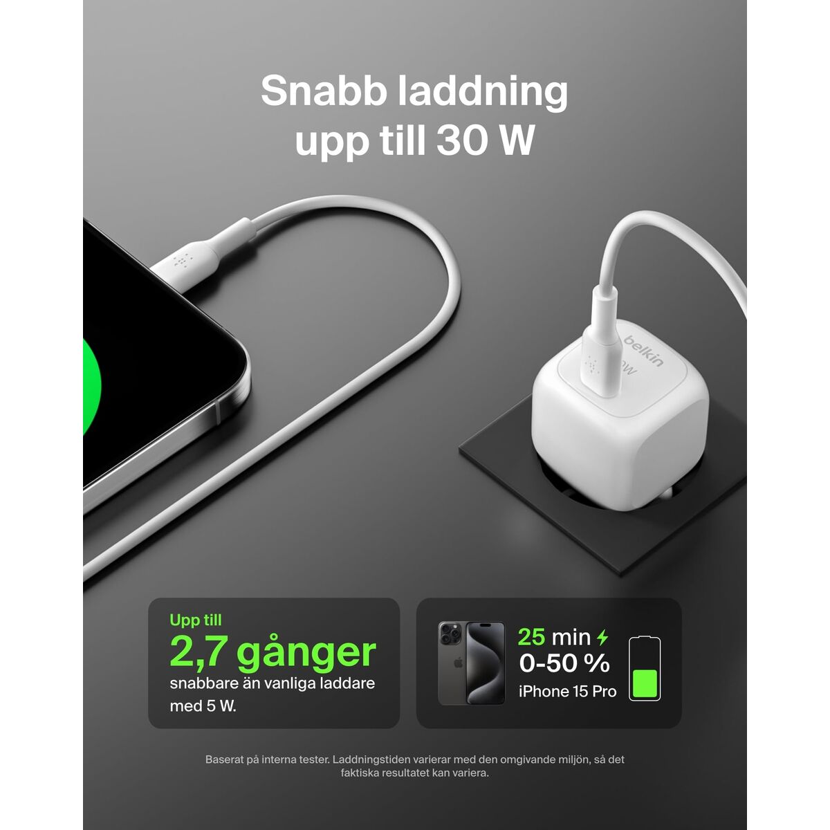Încărcător de Perete Belkin WCA008KQ1MWH-B6 Alb 30 W