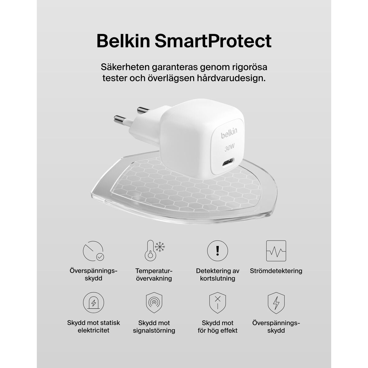 Încărcător de Perete Belkin WCA008KQ1MWH-B6 Alb 30 W