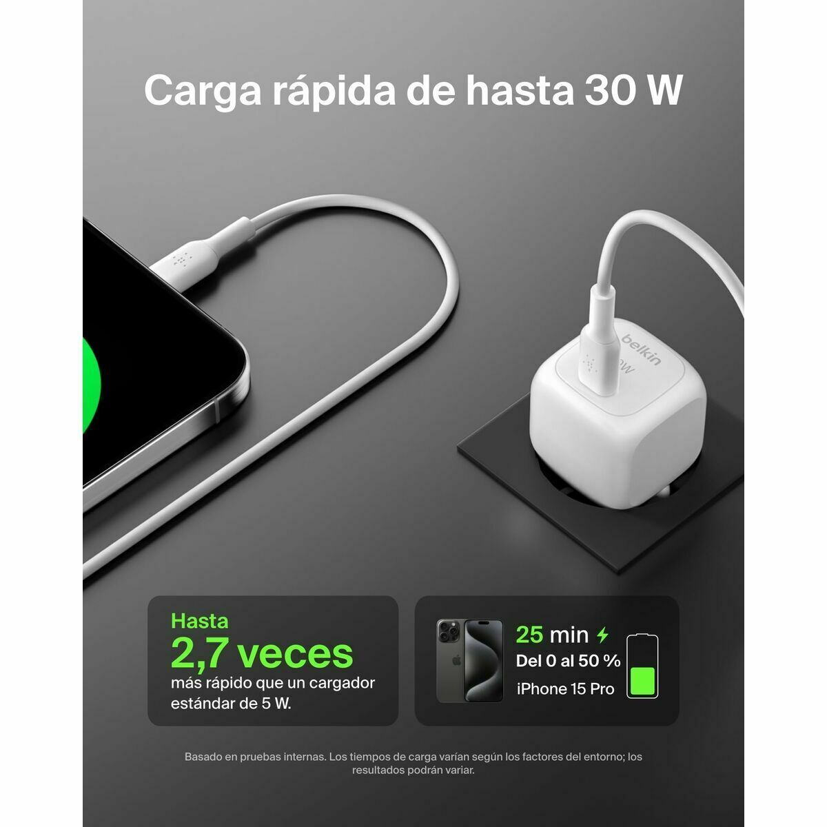 Încărcător de Perete Belkin BoostCharge Alb 30 W