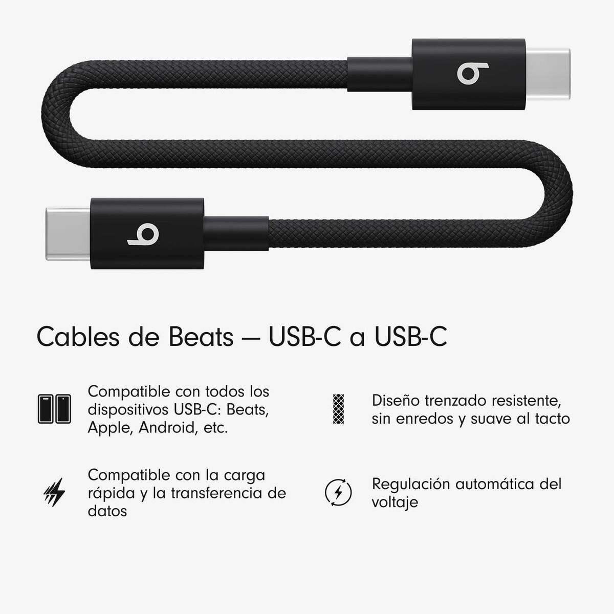 Cablu USB-C la USB-C Apple MEQ94ZM/A Negru