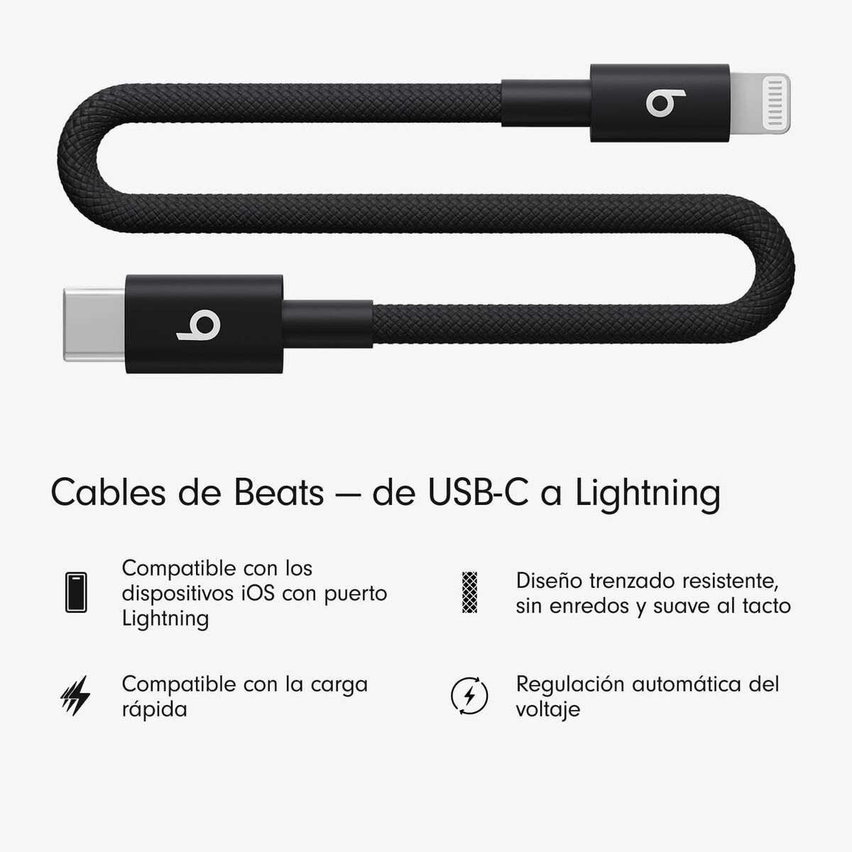 Cablu USB-C la Lightning Apple MEQM4ZM/A Negru 20 cm