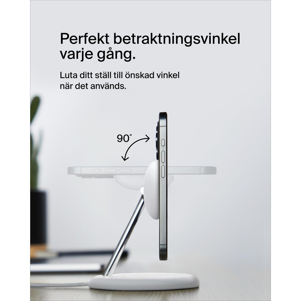 Încărcător fără fir cu suport pentru mobil Belkin WIZ023VFWH
