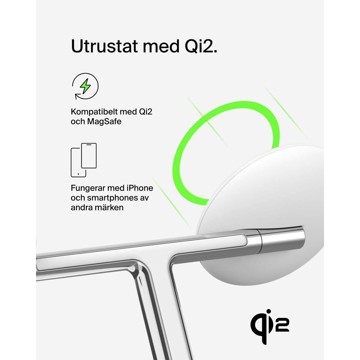 Încărcător fără fir cu suport pentru mobil Belkin WIZ023VFWH
