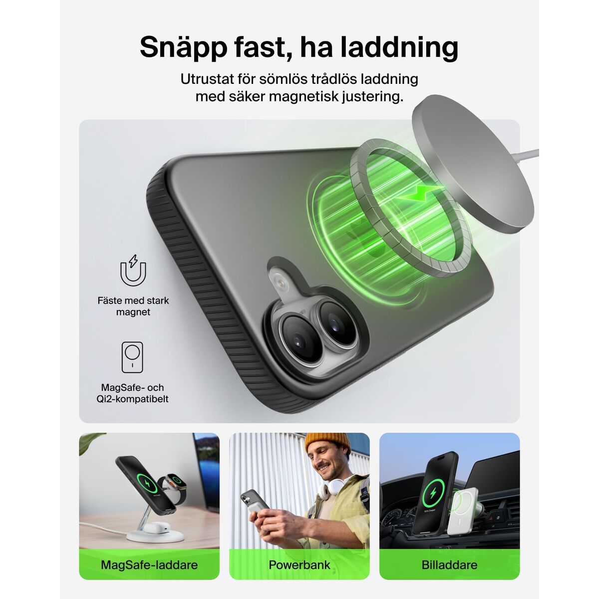 Husă pentru Mobil Belkin iPhone 17 Negru