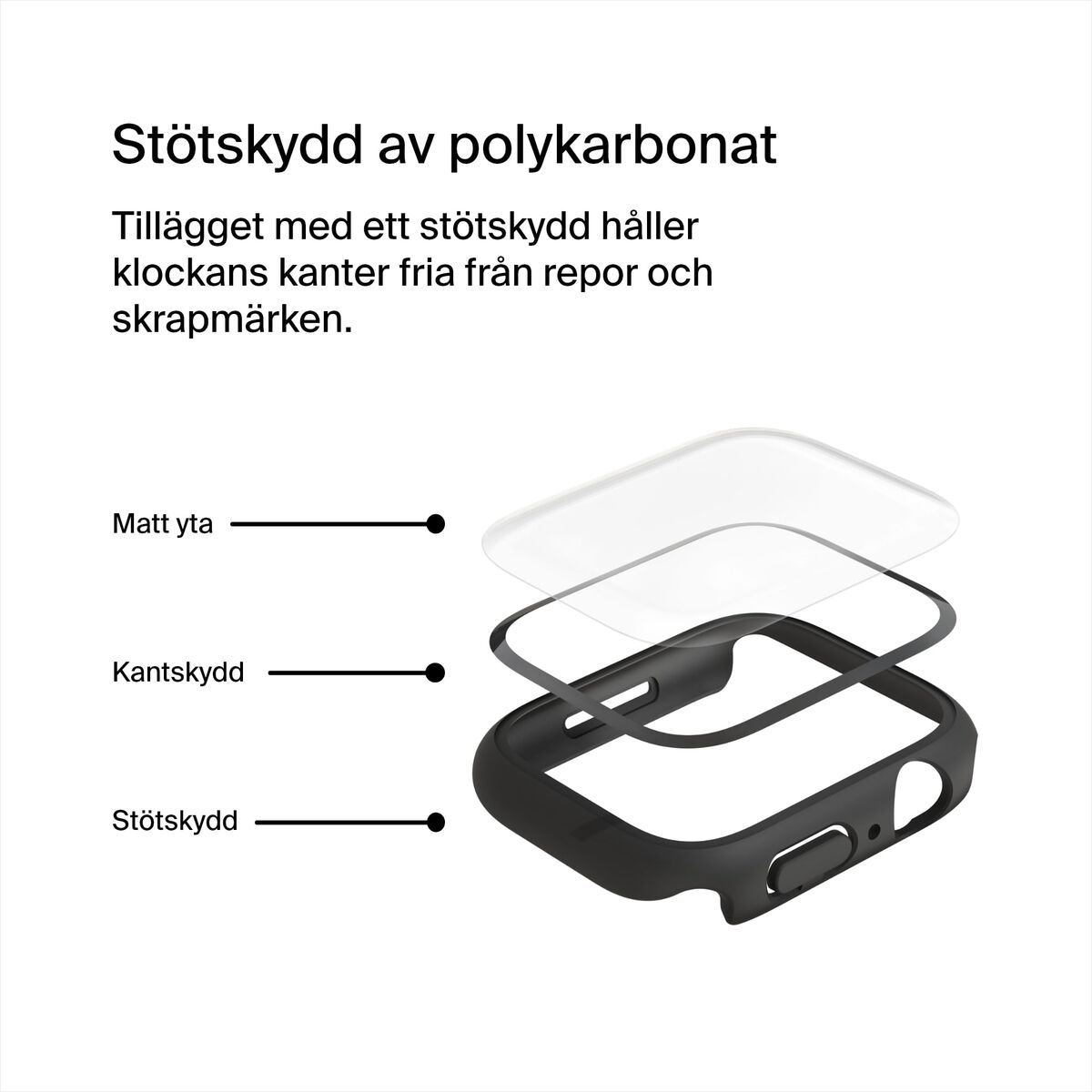 Protector de ecran pentru Smartwatch Belkin OVG004ZZBK-REV Negru
