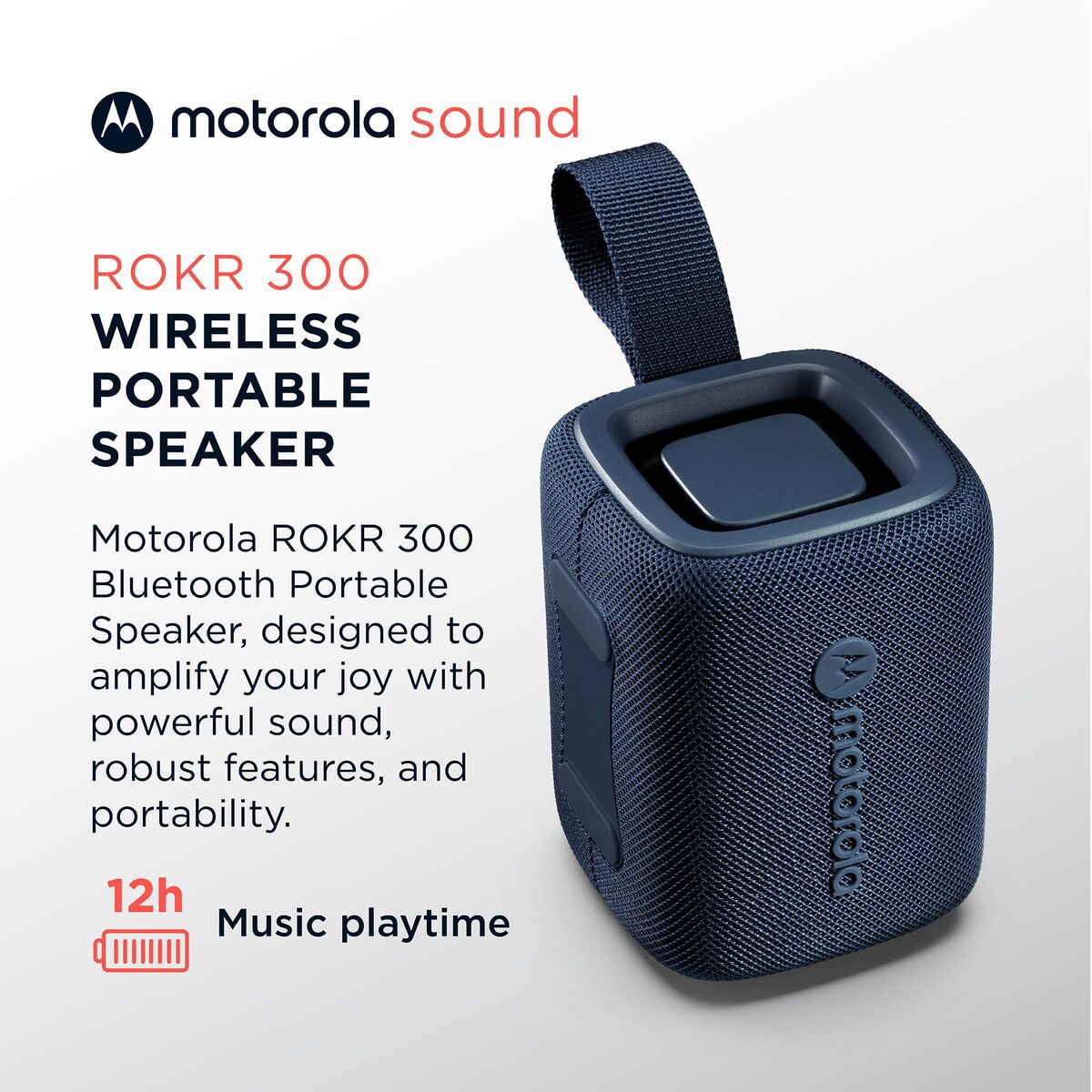 Difuzor Bluetooth Portabil Motorola ROKR 300 7 W Albastru