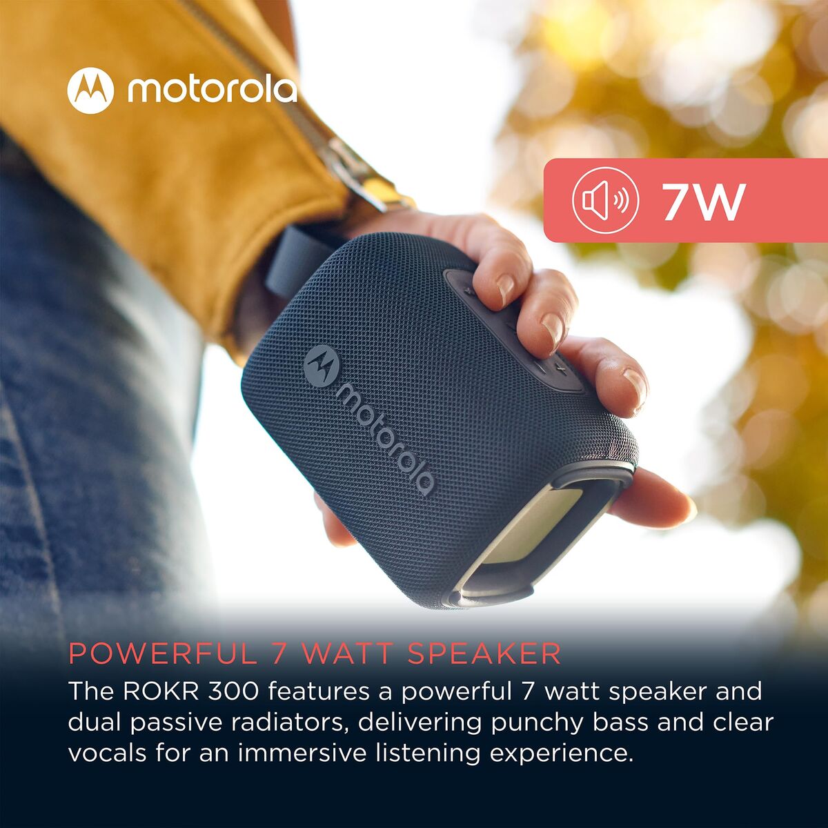 Difuzor Bluetooth Portabil Motorola ROKR 300 7 W Albastru