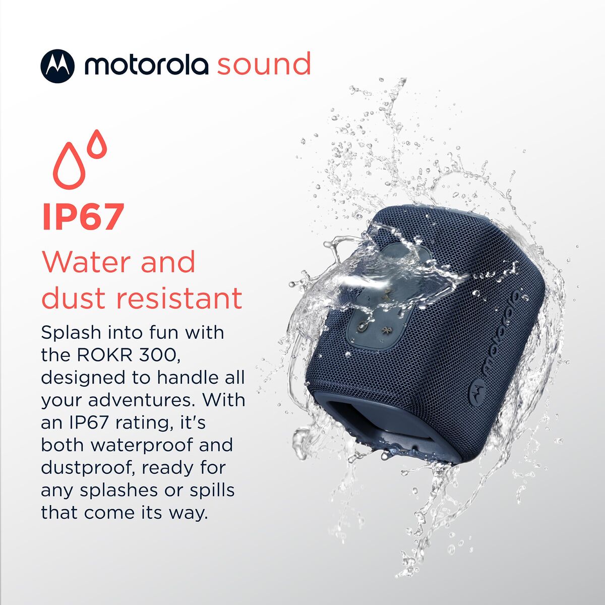 Difuzor Bluetooth Portabil Motorola ROKR 300 7 W Albastru